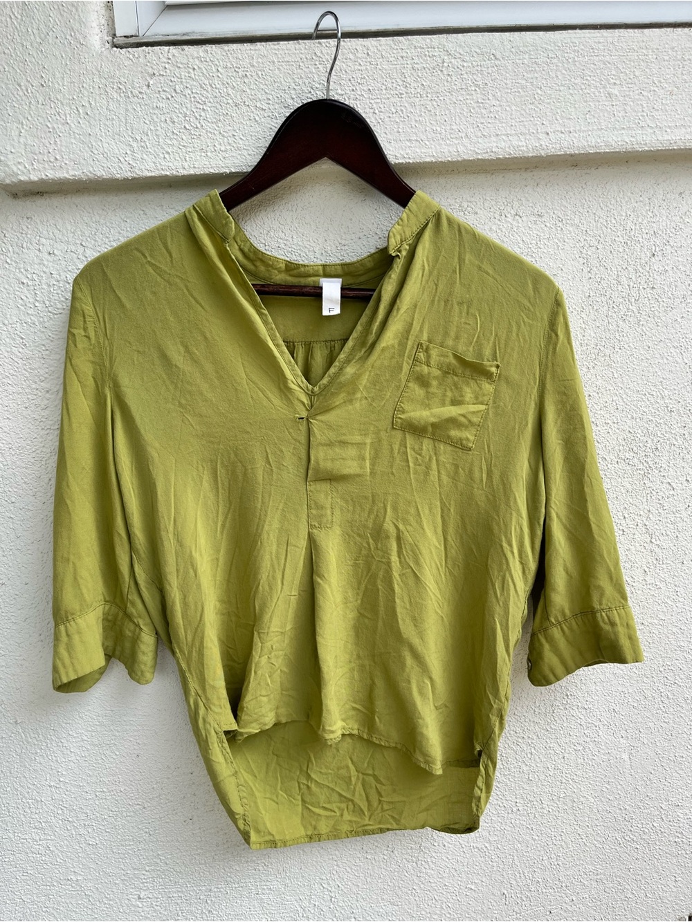 V-Neck blouse - Olive Green